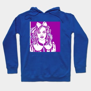 Crazy Purple Alice in Wonderland Hoodie